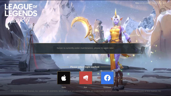 英雄联盟lol手游出现server is currently undermaintenance怎么办？问题解决方法介绍