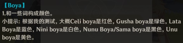 原神gusha unu boya中文是什么意思？原神gusha unu boya在哪收集？