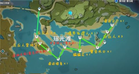 原神锄大地攻略 锄大地最佳打怪路线说明