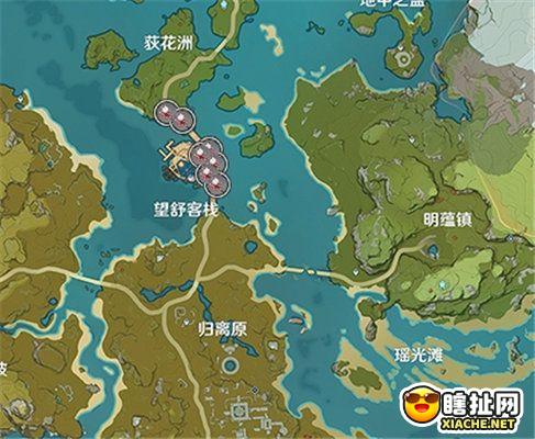 原神璃月区域特产分布图 璃月地区特产位置一览