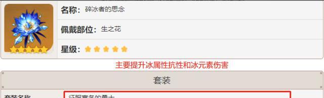 《原神》新版本大概率出两套冰属性专用圣遗物