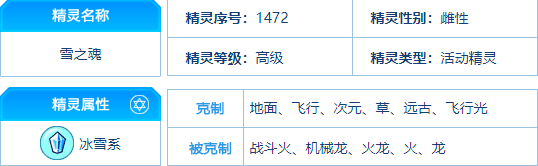 赛尔号 雪之魂的种族值与技能解析