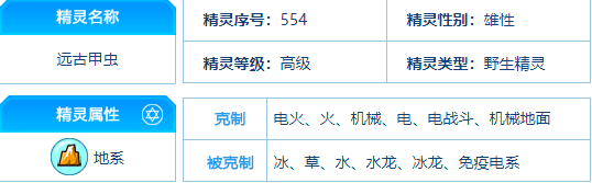 赛尔号 远古甲虫的种族值与技能解析