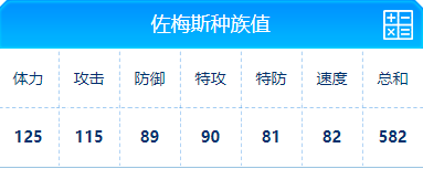 赛尔号 佐梅斯的种族值与技能解析