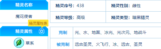 赛尔号 魔花使者的种族值与技能解析