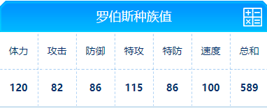 赛尔号 罗伯斯的种族值与技能解析