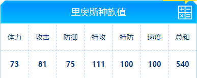 赛尔号 里奥斯的种族值与技能解析