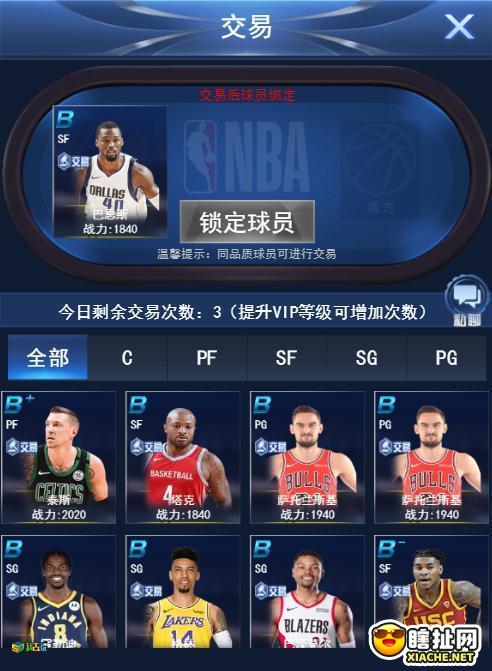 模拟经营我去玩 王者NBA 球员交易攻略