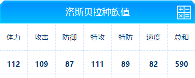 赛尔号 洛斯贝拉的种族值与技能解析