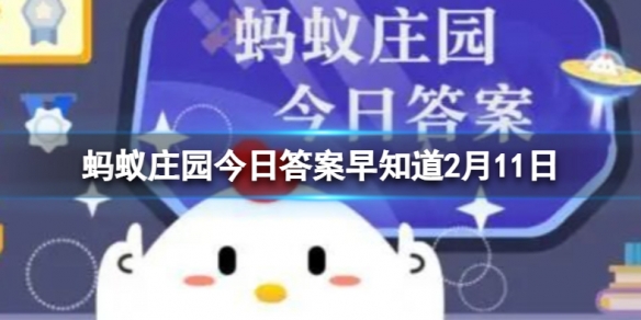 蚂蚁庄园2月11日雪车项目答案