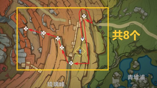 《原神》清心分布图 3.5清心采集路线攻略